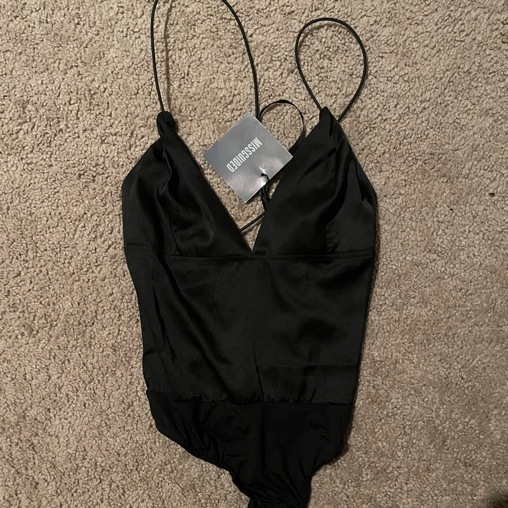 NWT Missguided satin bodysuit